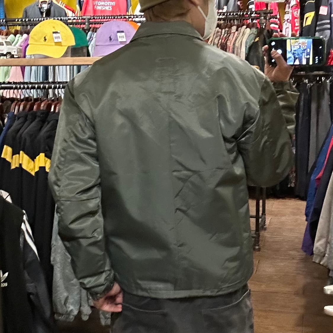 [HI] 빈티지 봄버 카키 상품이미지5