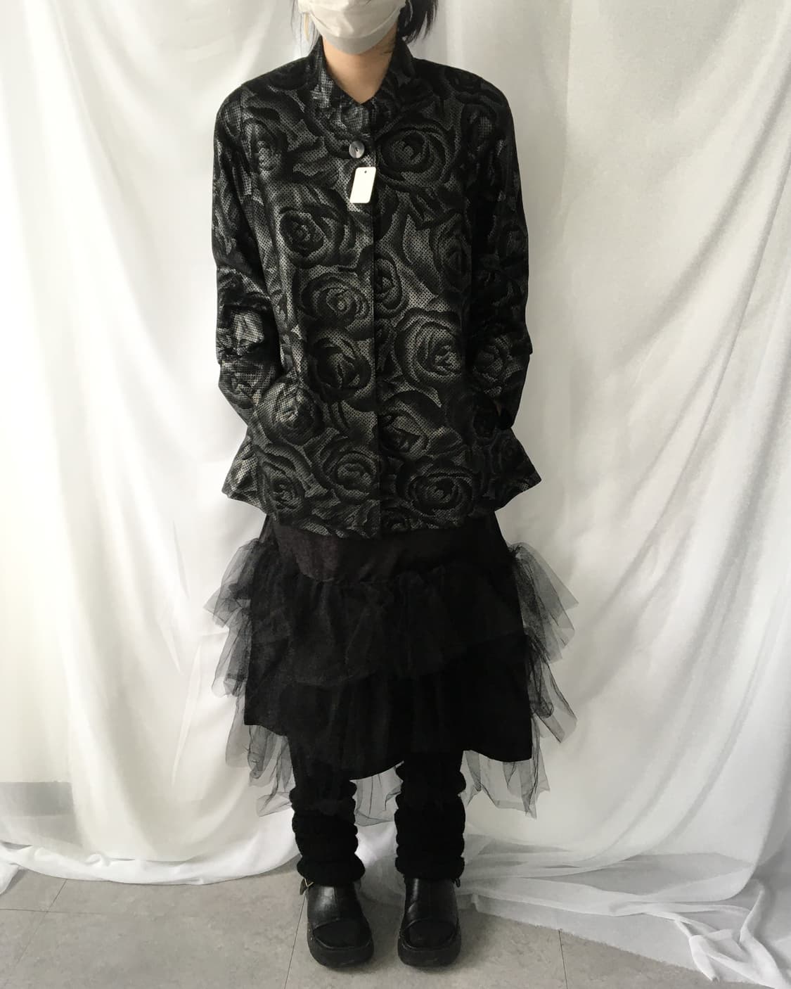 Flower pattern glossy jacket 상품이미지4