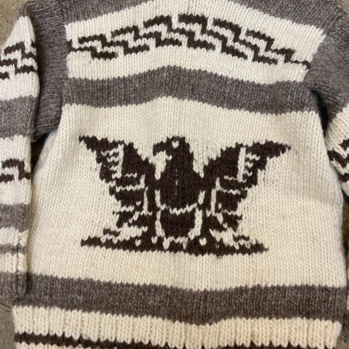 90s USA 빈티지 헤비니트 코위찬 아우터 상품이미지4