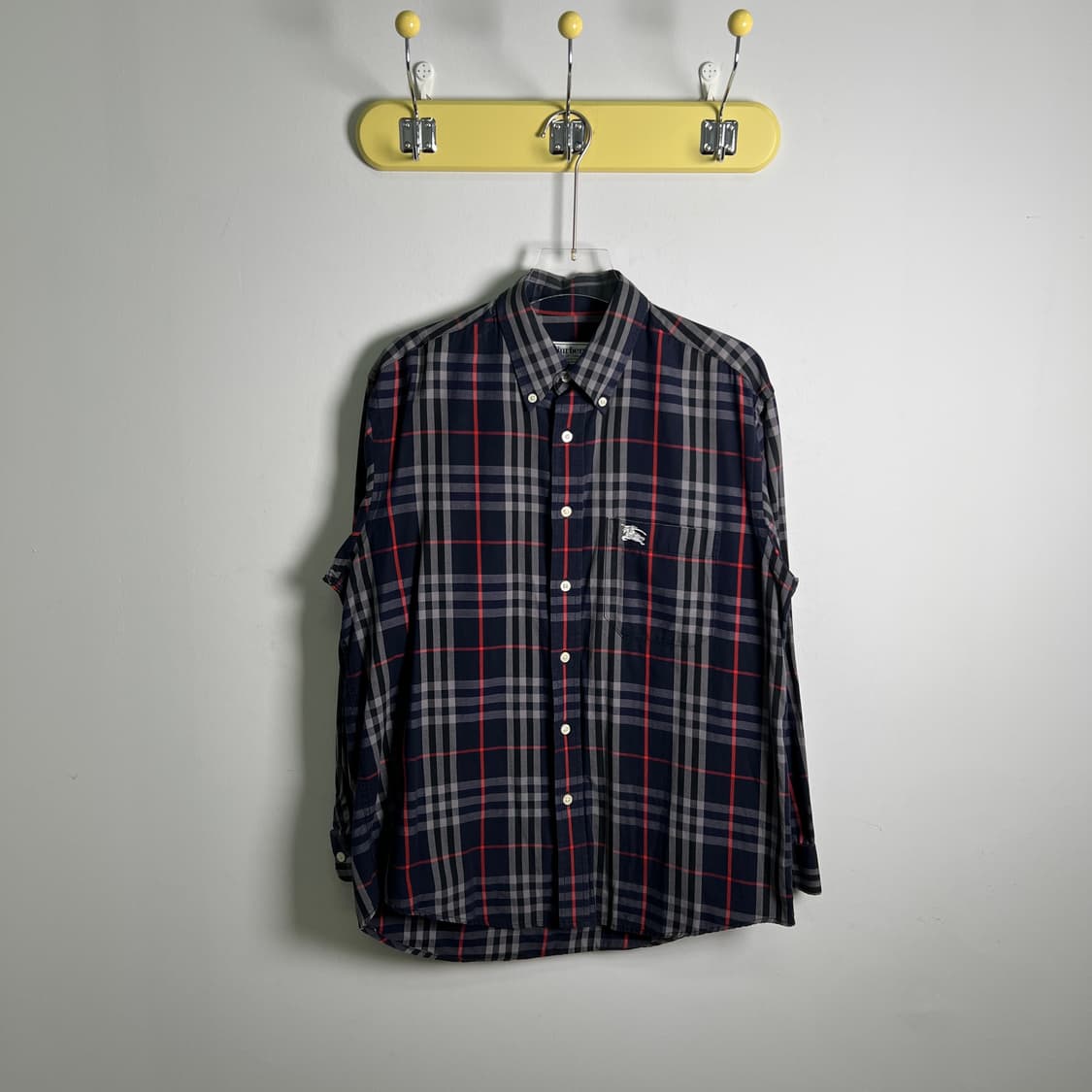 버버리 빈티지 노바 체크 셔츠 M 상품이미지1