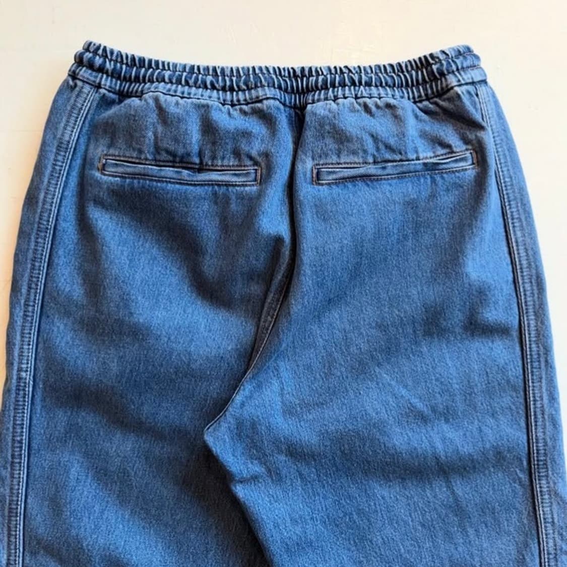 준지 콘 데님 트랙 조거 팬츠 상품이미지5