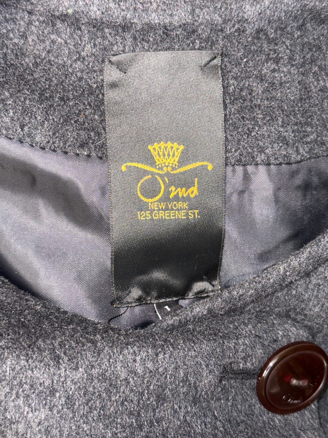 O’2ND charcoal wool mohair bell coat 상품이미지4