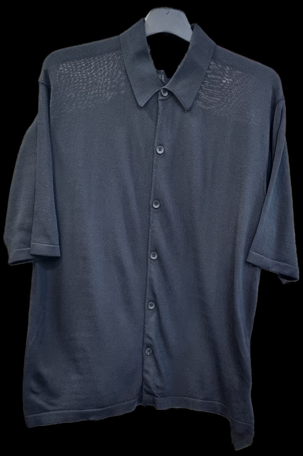 르메르 블랙 코튼 반팔 카라티 M 상품이미지1