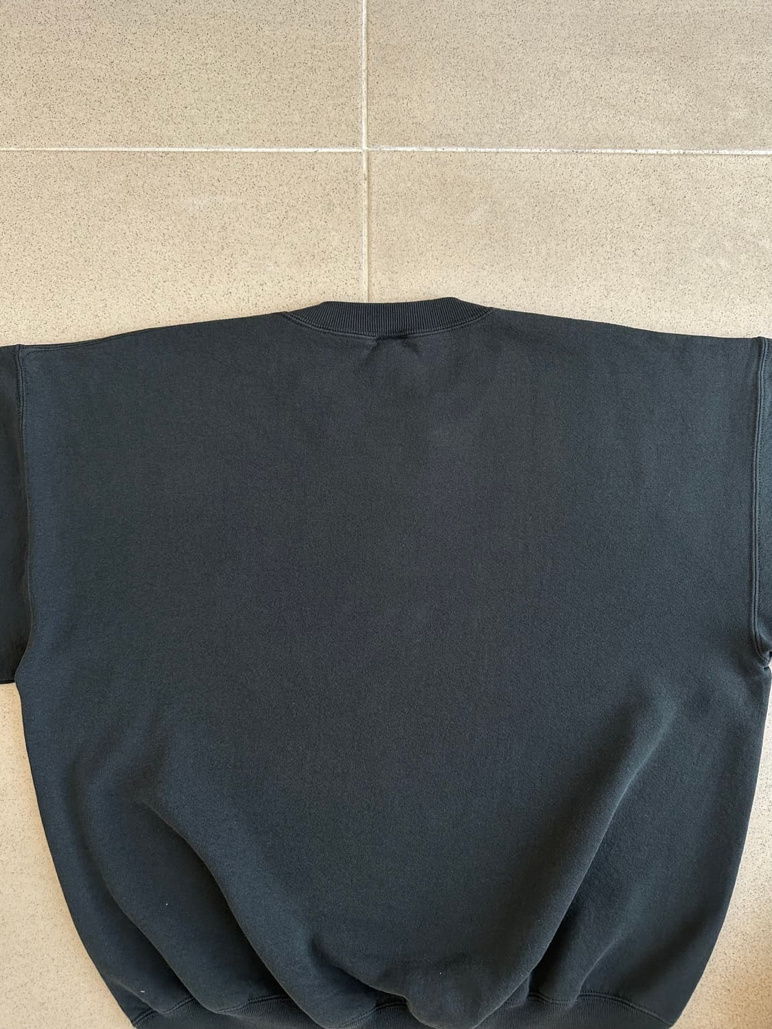 90s 빈티지 러셀 스웻셔츠 블랙 XXL USA 상품이미지5
