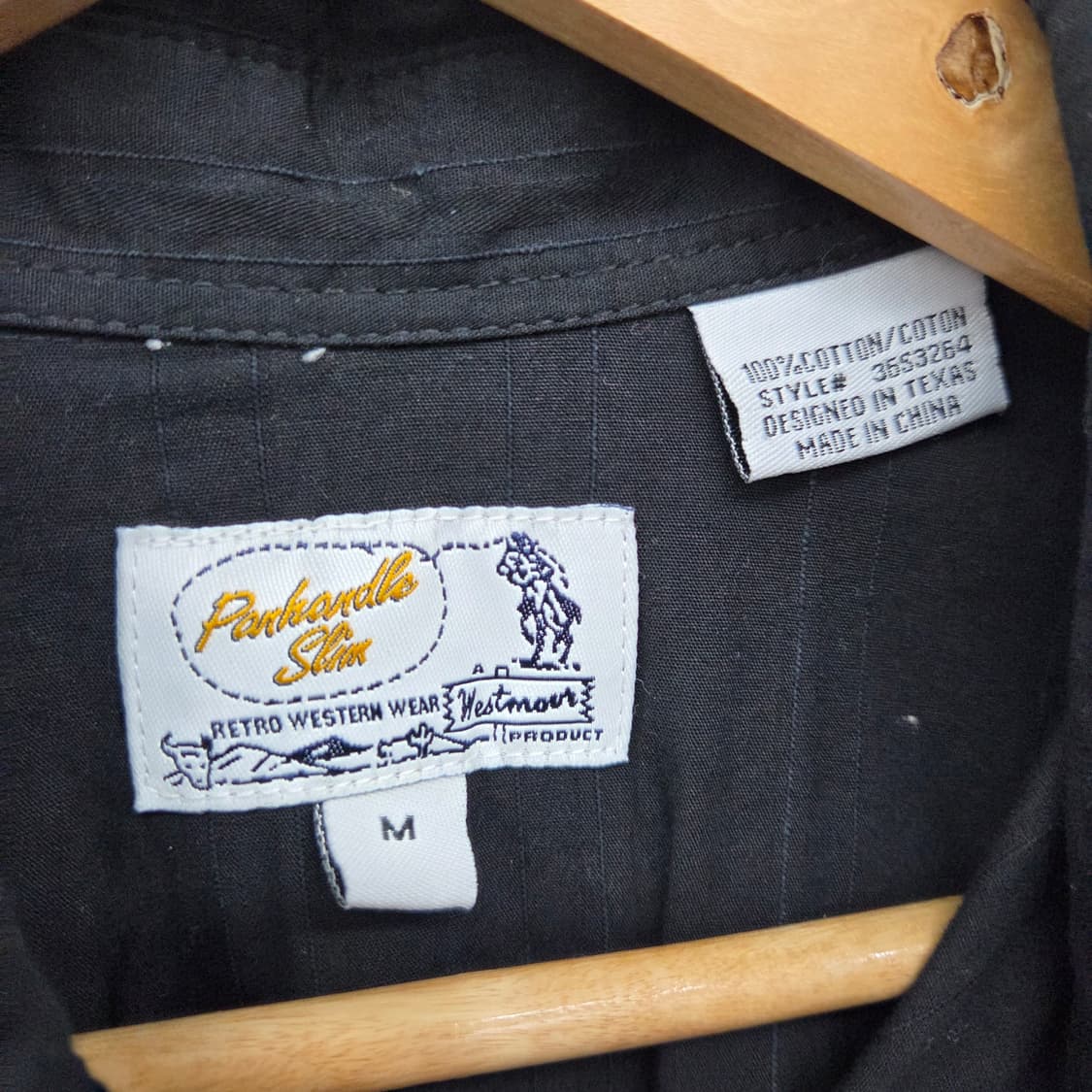 웨스턴 블랙 자수 셔츠 남방 남m 상품이미지6