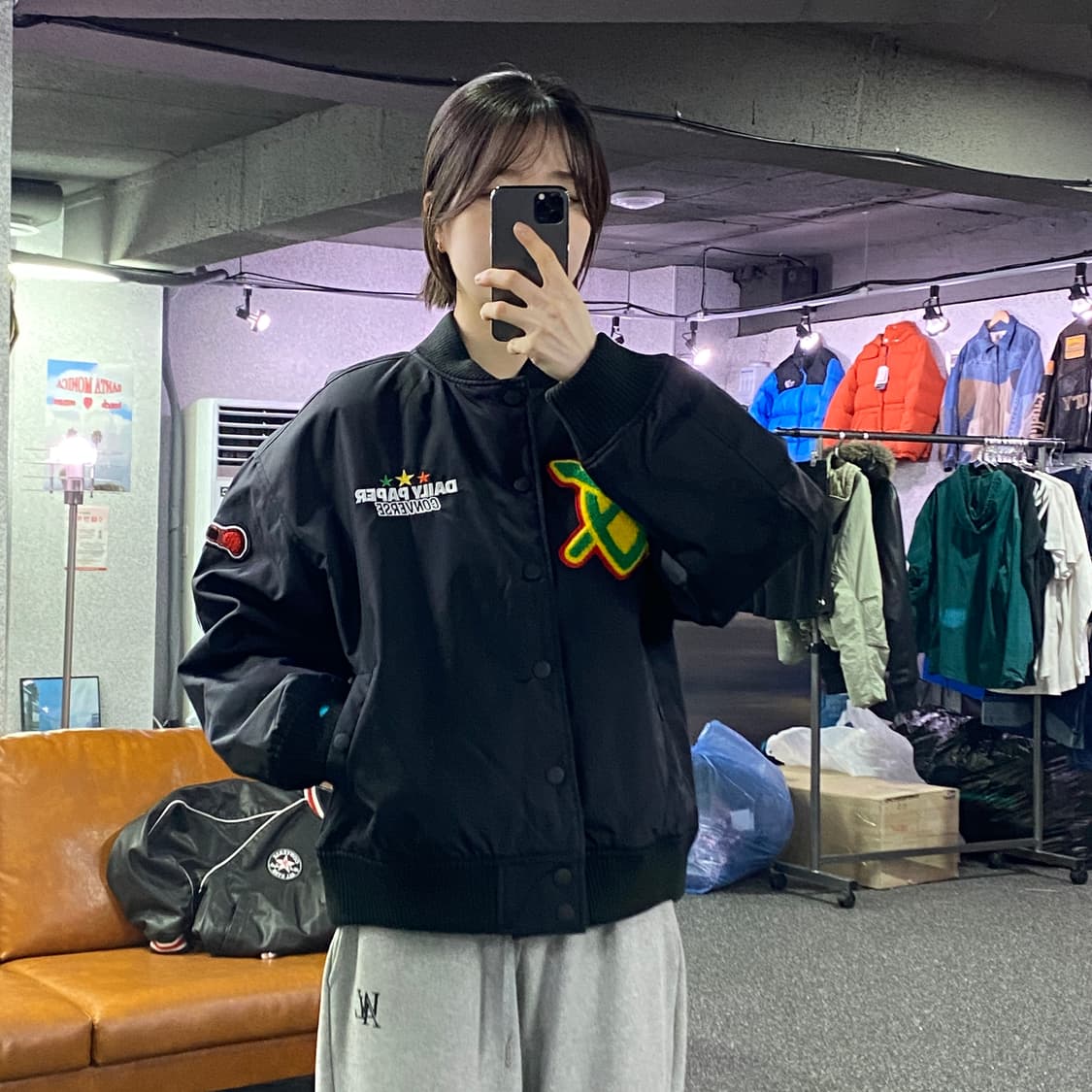 컨버스 x 데일리 페이퍼 스타디움 재킷 B4326 상품이미지1