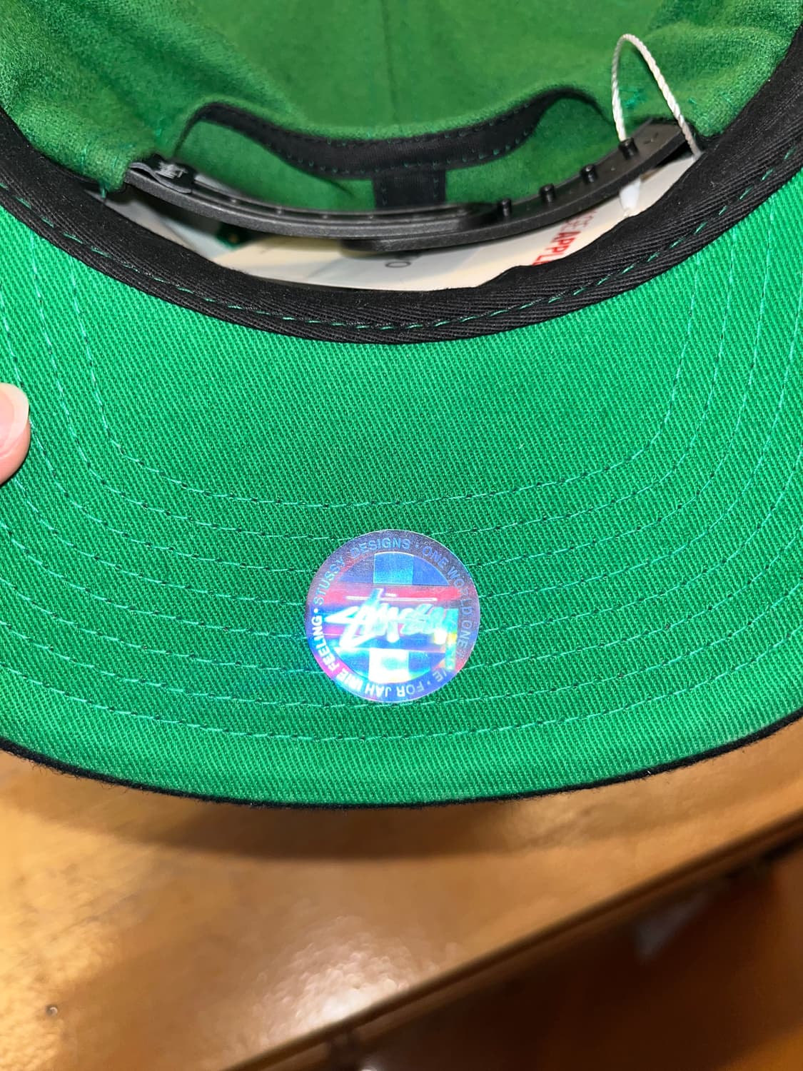 STUSSY 스투시 울 그린 캡 상품이미지2