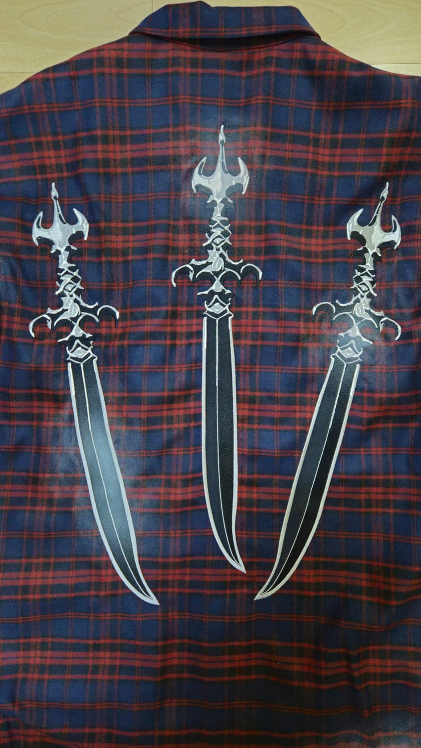 떠그클럽 아랍 소드 플란넬 셔츠 레드 사이즈3 상품이미지4