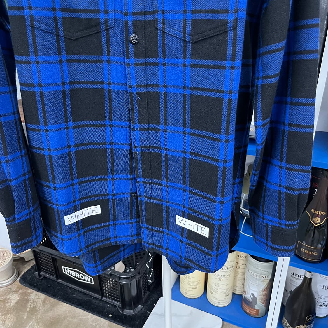 오프화이트 플란넬 체크 셔츠 자켓 XXS 상품이미지4