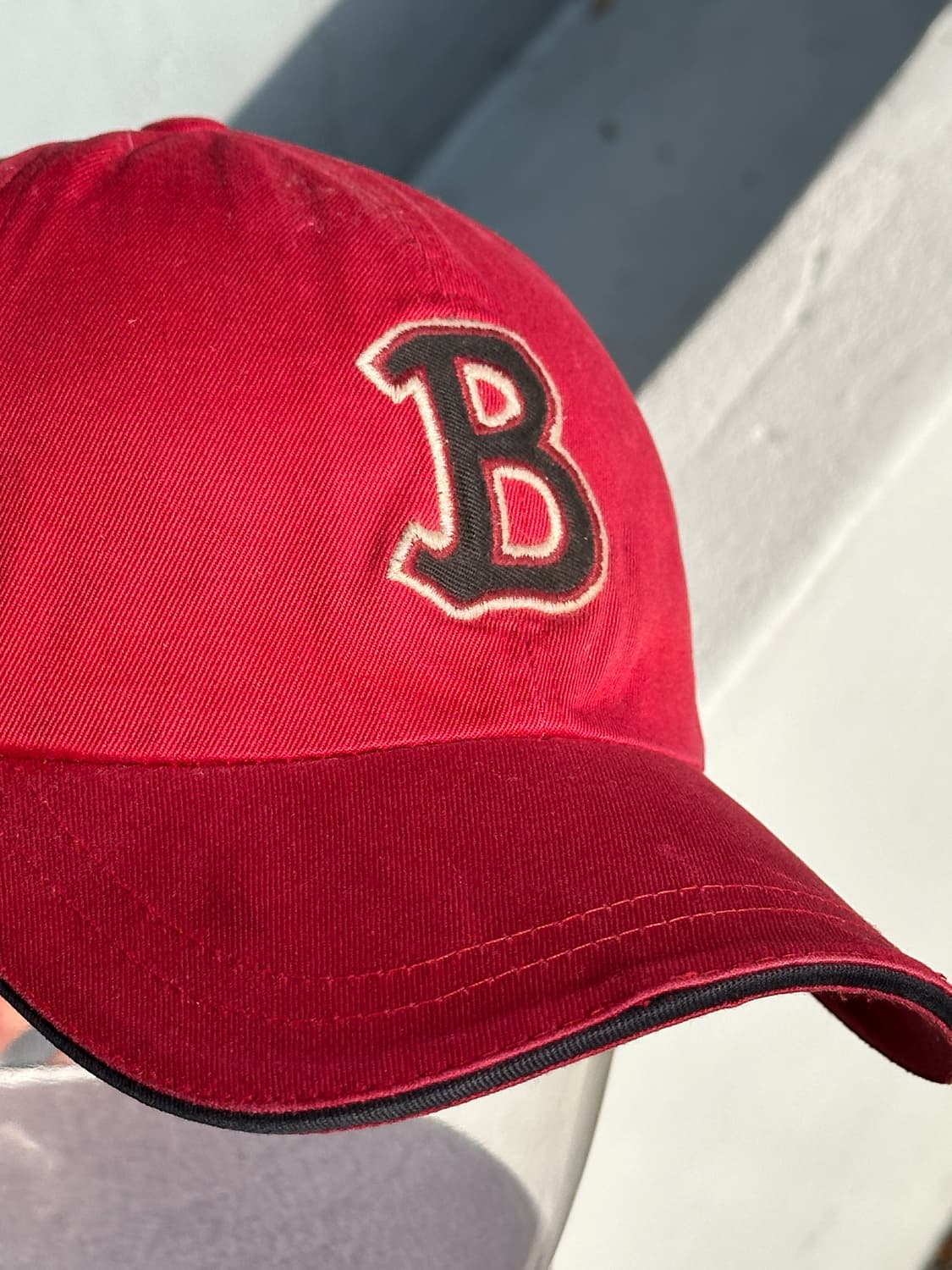 [M-L] 90s 빈폴 로고 레드 볼캡 모자 상품이미지6