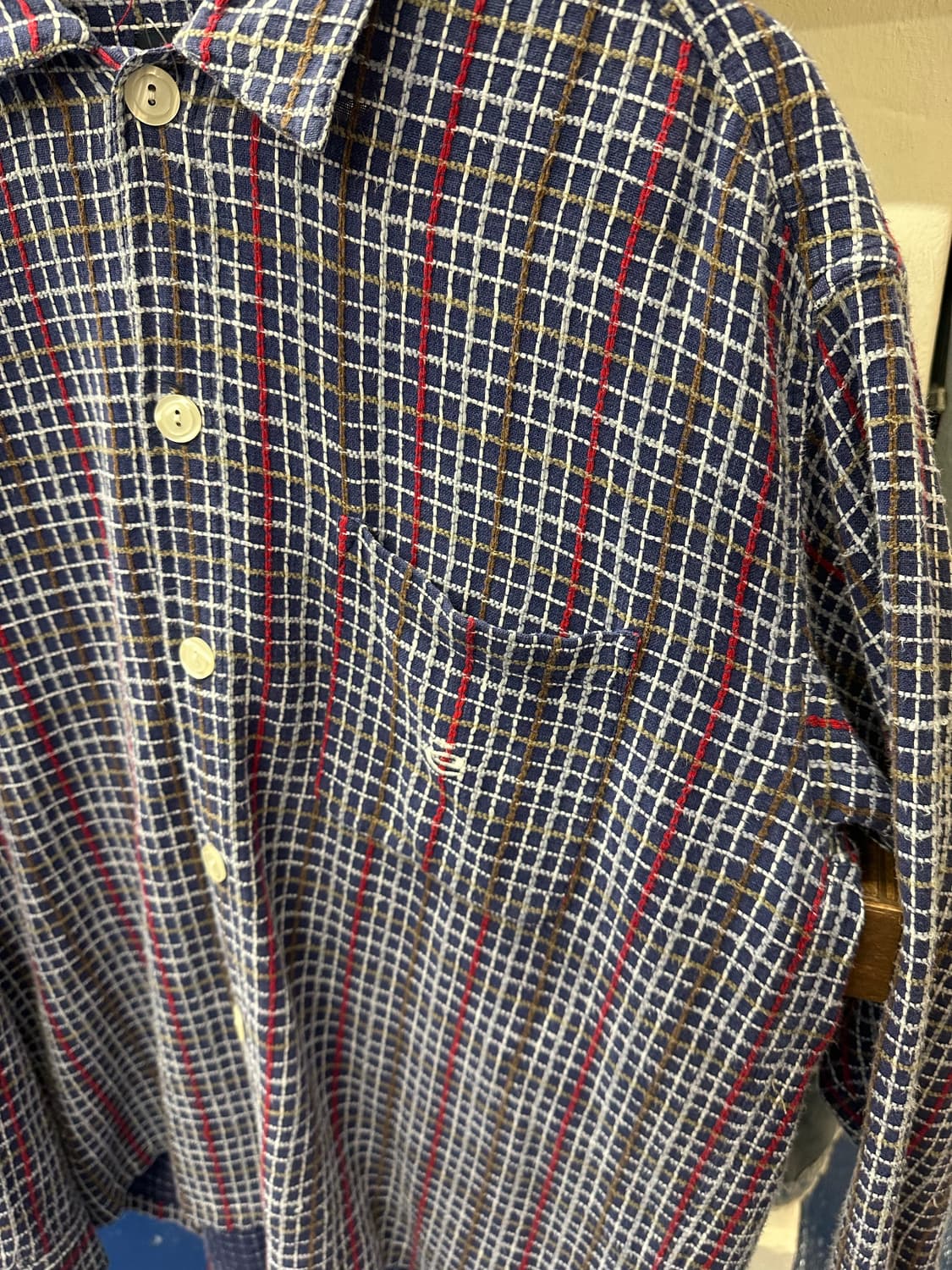 India 보드웨어 스티치 체크셔츠 상품이미지5