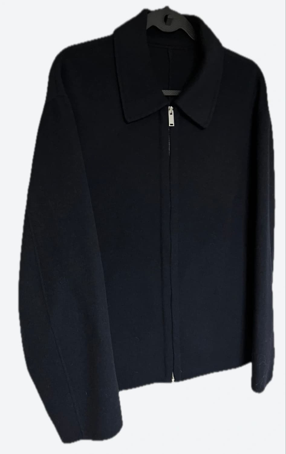 LIFUL 미니멀 가먼츠 울 100 핸드메이드 블루종 M 네이비 상품이미지1