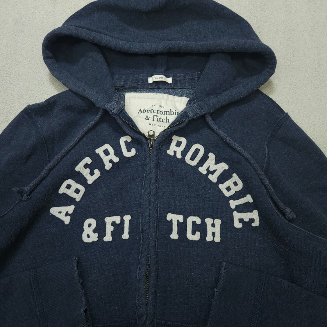 아베크롬비 아치 로고 후드 집업 L 상품이미지3