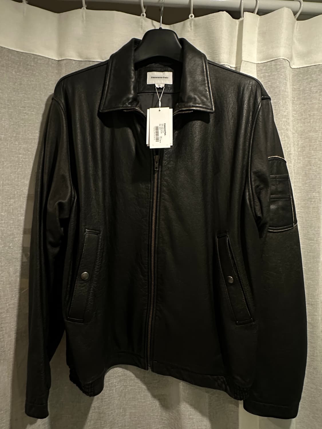 디스이즈네버댓 플라이트 레더 자켓 L 새상품 상품이미지3