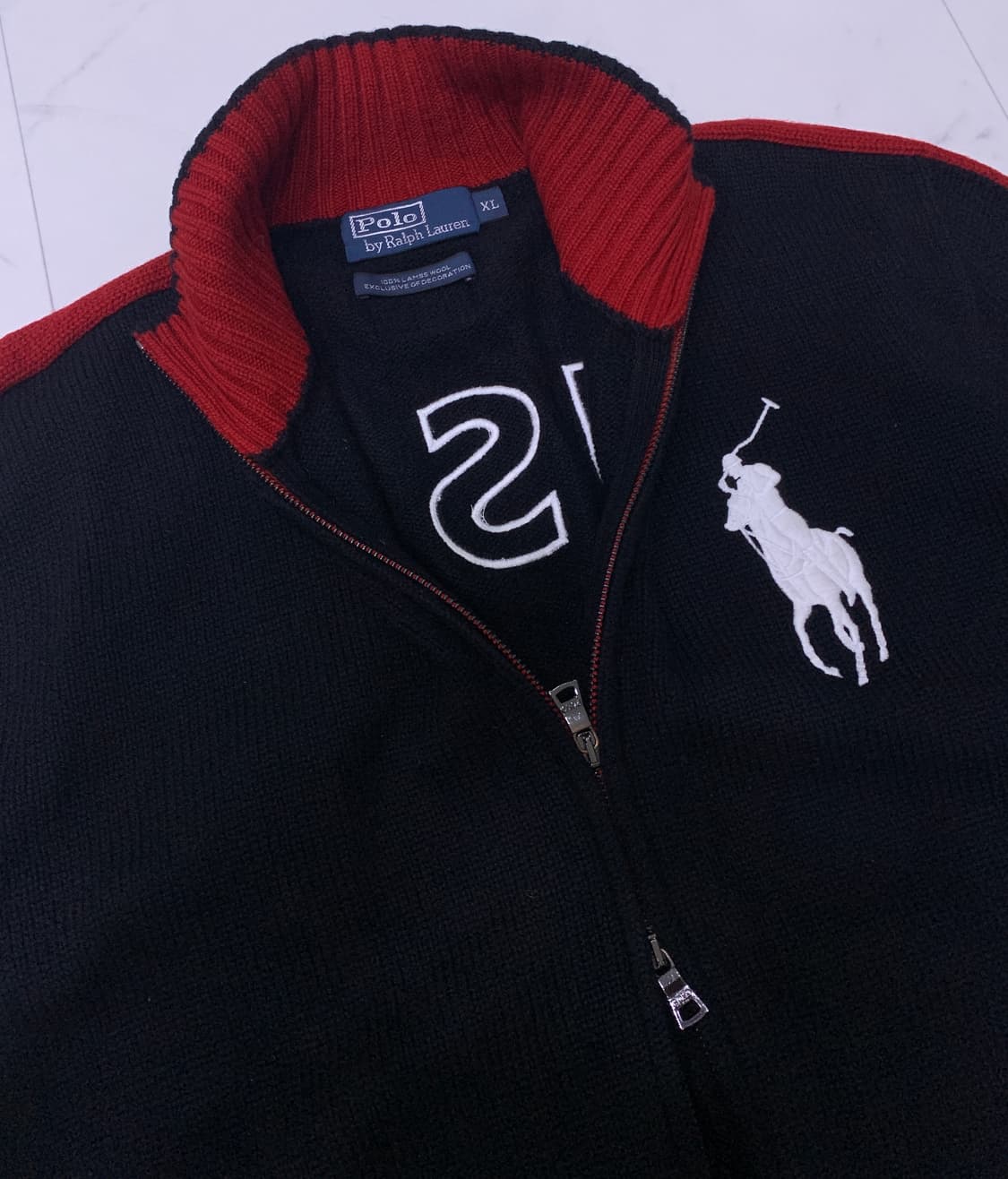 폴로 치프키프 빅포니USA 투웨이 니트집업 상품이미지4