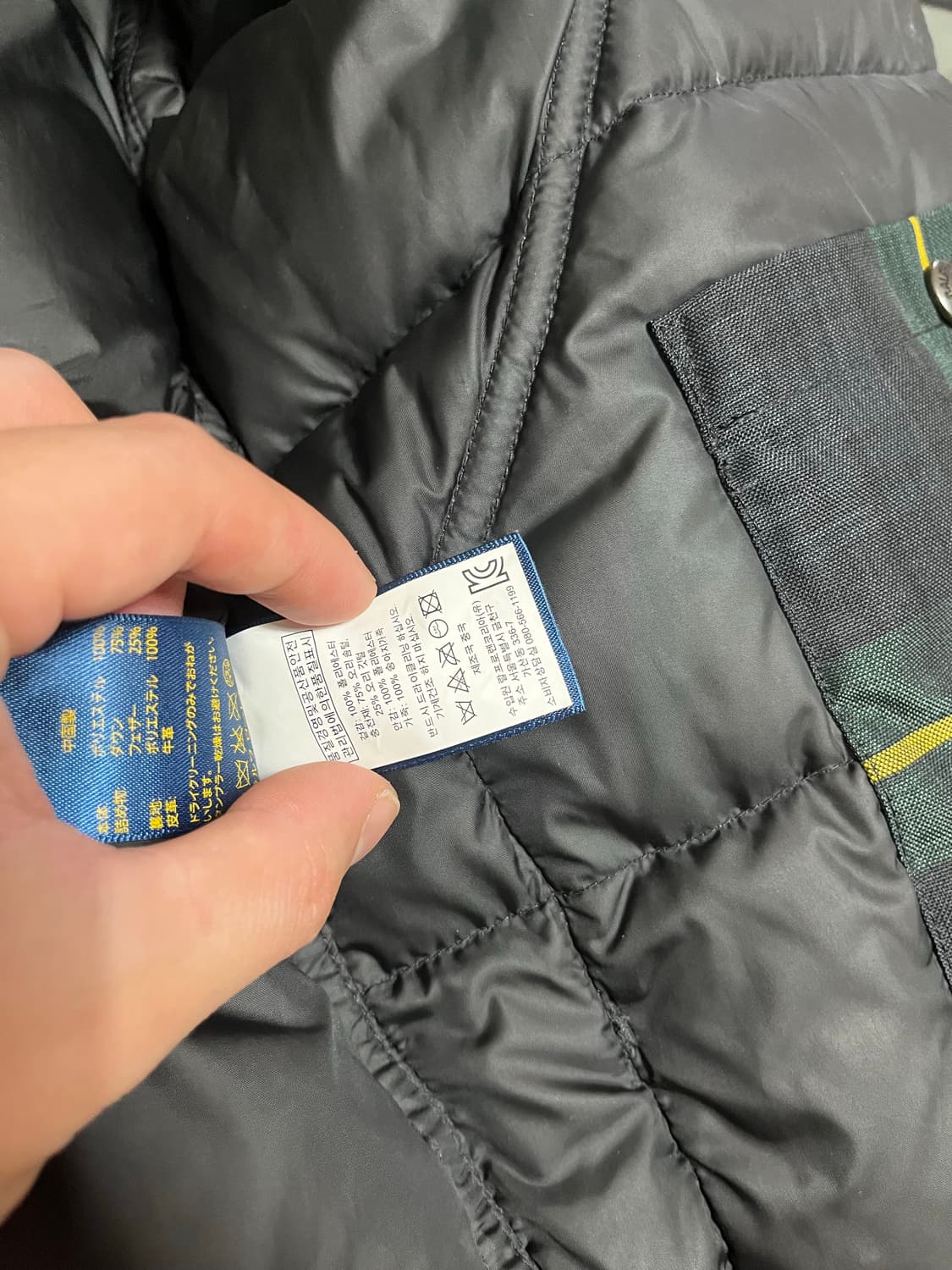 S 폴로 랄프로렌 블랙와치 다운패딩 상품이미지9