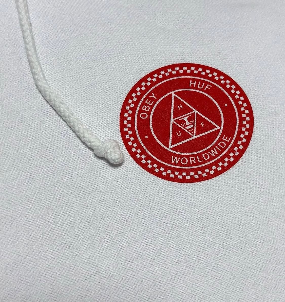 HUF x OBEY RAT RACE Hoodie (White)  상품이미지2
