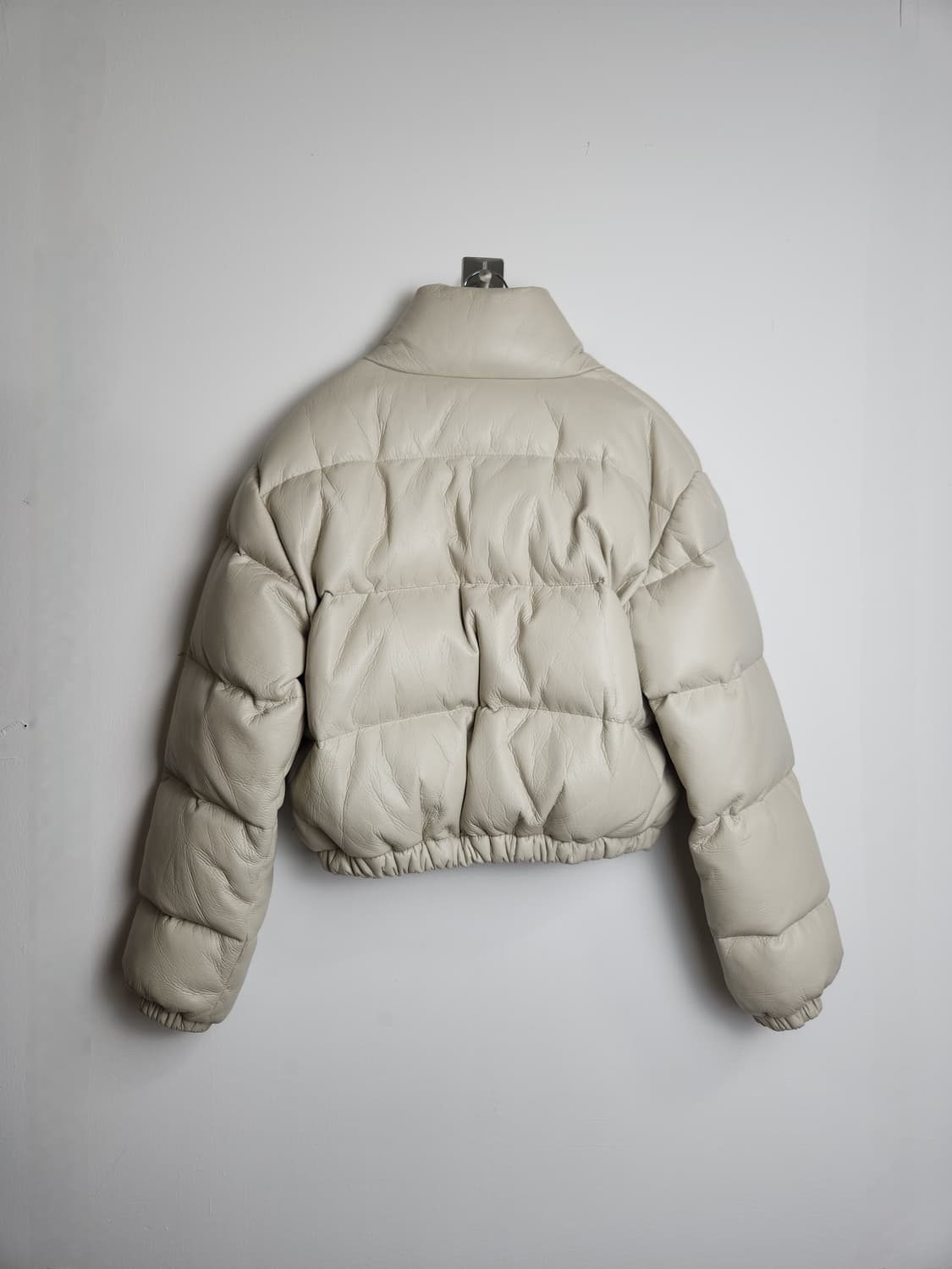 크롭 레더 패딩 점퍼 상품이미지7