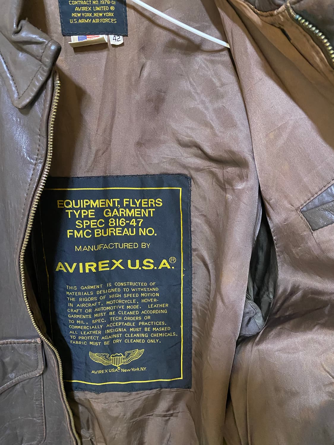 아비렉스 a-2 자켓 상품이미지9