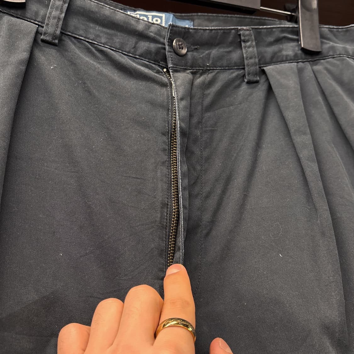 90s 폴로 랄프로렌 투턱 플리츠 앤드류 쇼츠 치노팬츠 N1118   상품이미지6