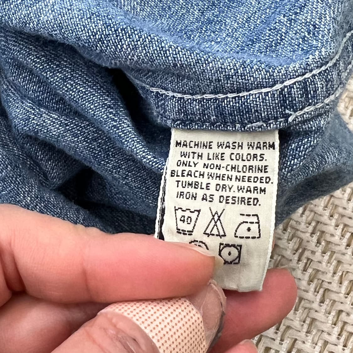 에디바우어 데님 셔츠 r2604 상품이미지6