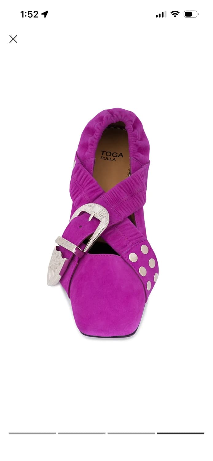 토가풀라 웨스턴 버클 발레리나 슈즈 상품이미지1