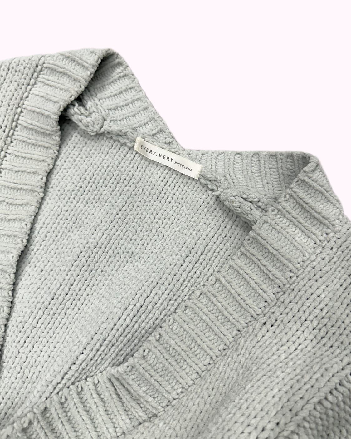 mint cable brushed knit cardigan 상품이미지3