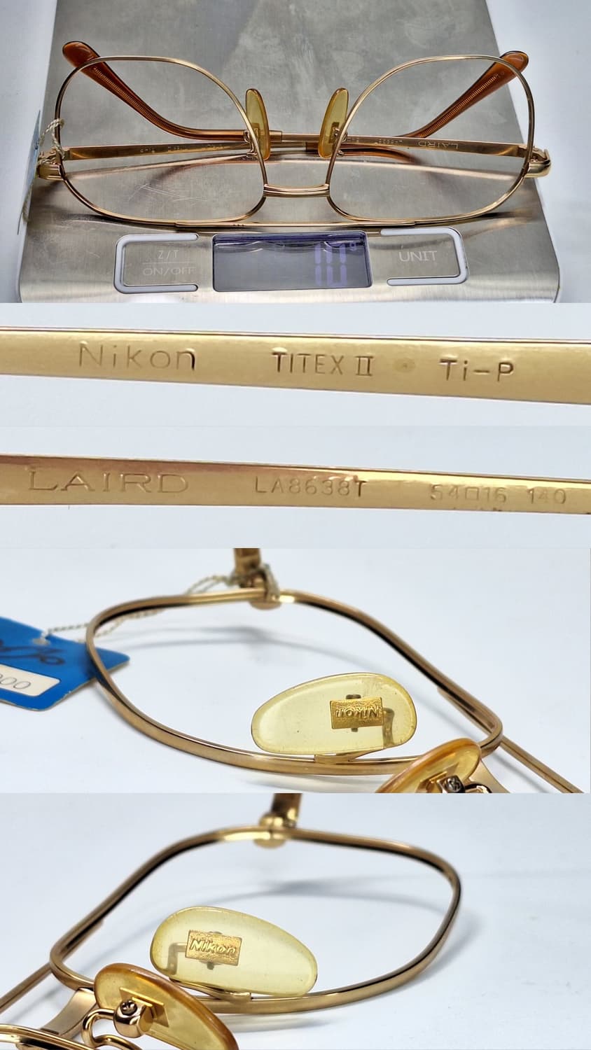 일본 빈티지 데드스톡/니콘 Nikon LAIDO LA8638T 안경테 상품이미지7