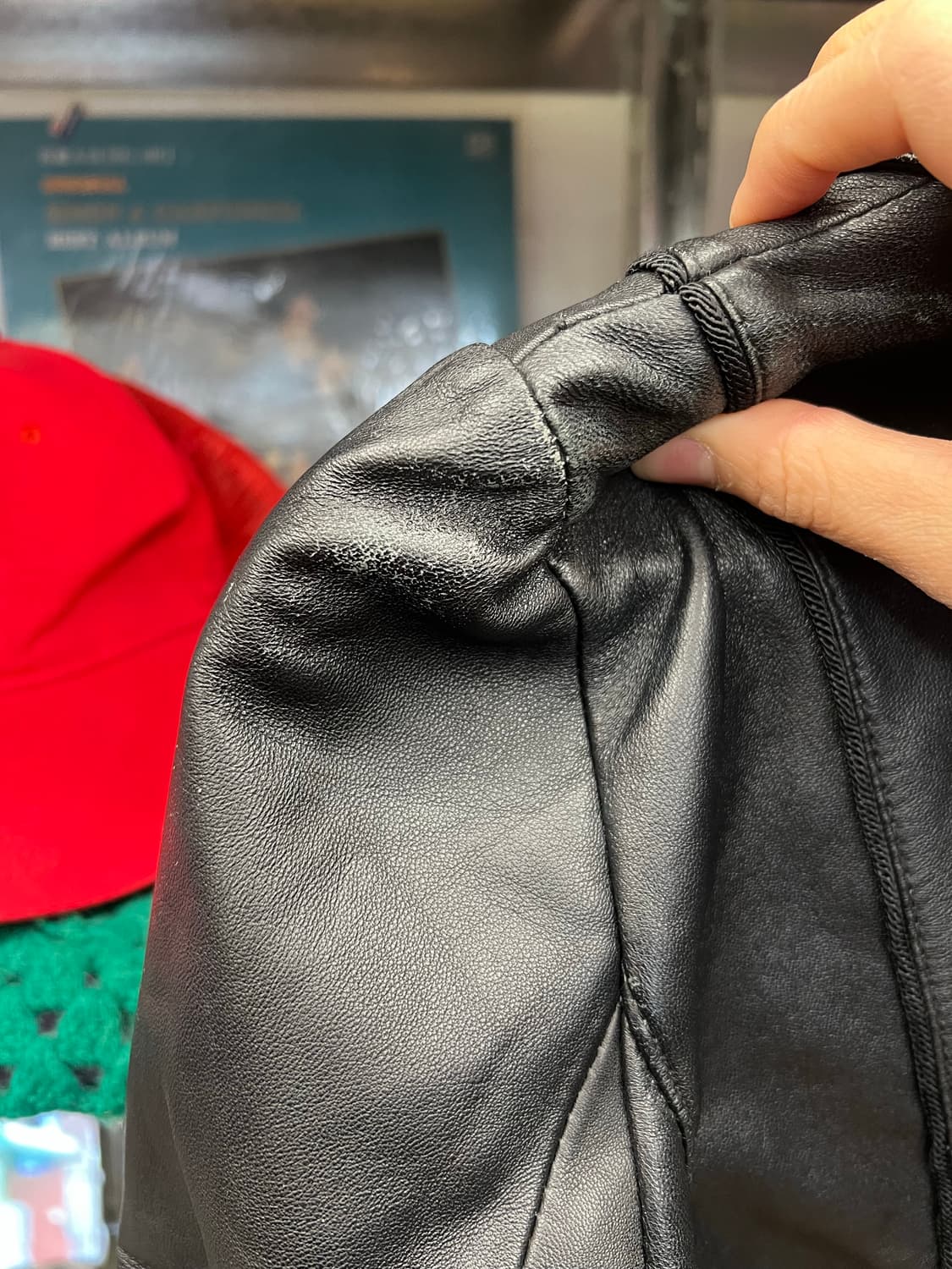 Black Real Leather Jacket (Slim Fit) 상품이미지3