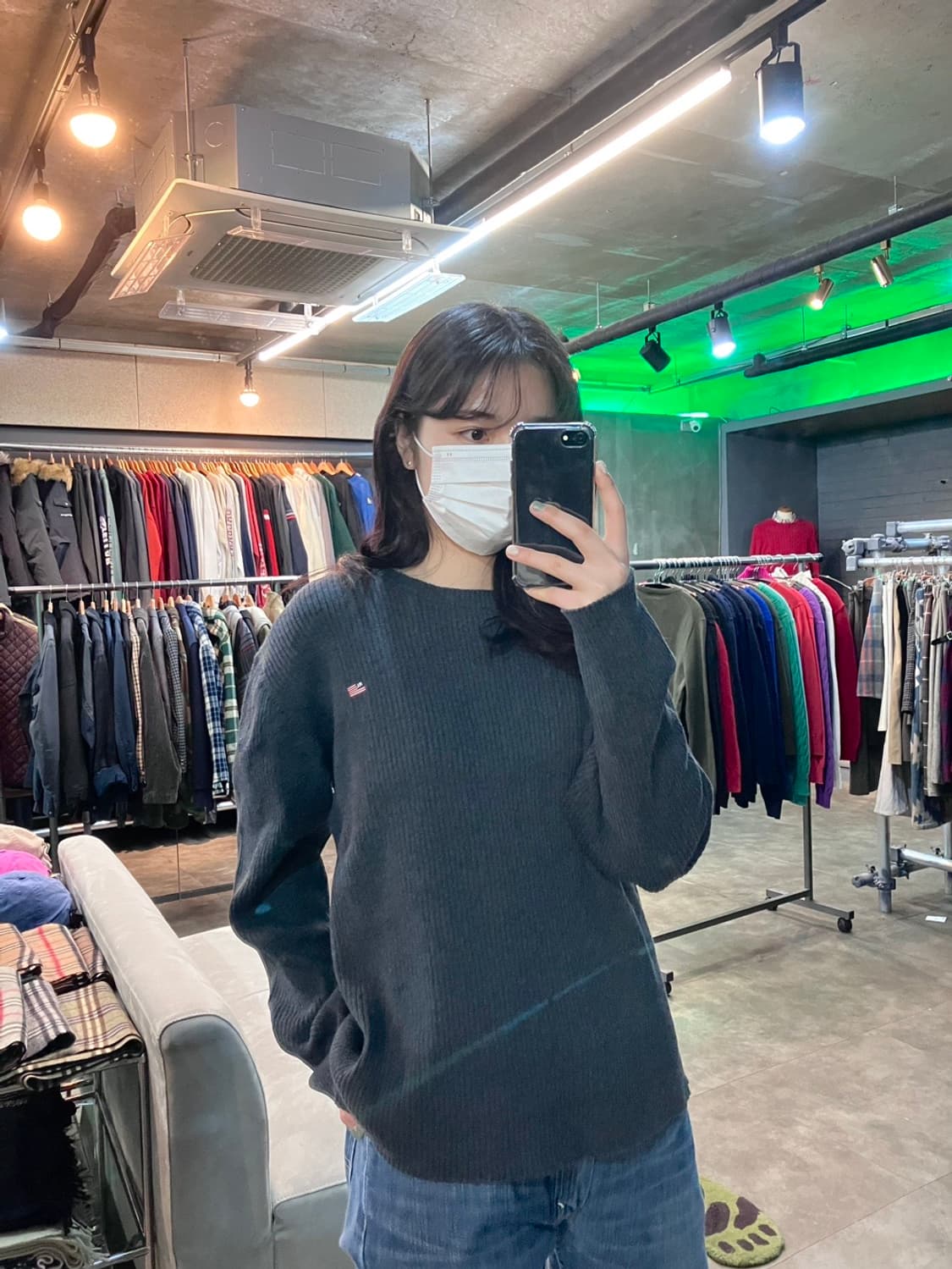 폴로 랄프로렌 RL 로고 성조기 니트 상품이미지1