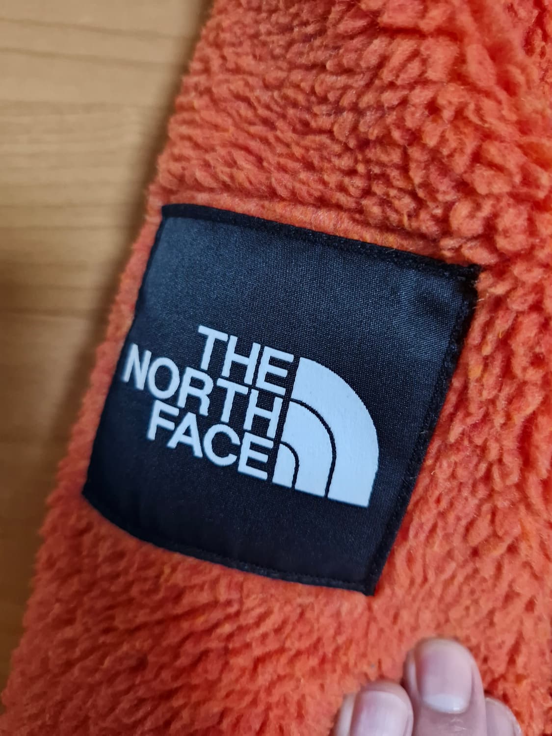 노스페이스 오렌지색 뽀글이 플리스 자켓 L 상품이미지4