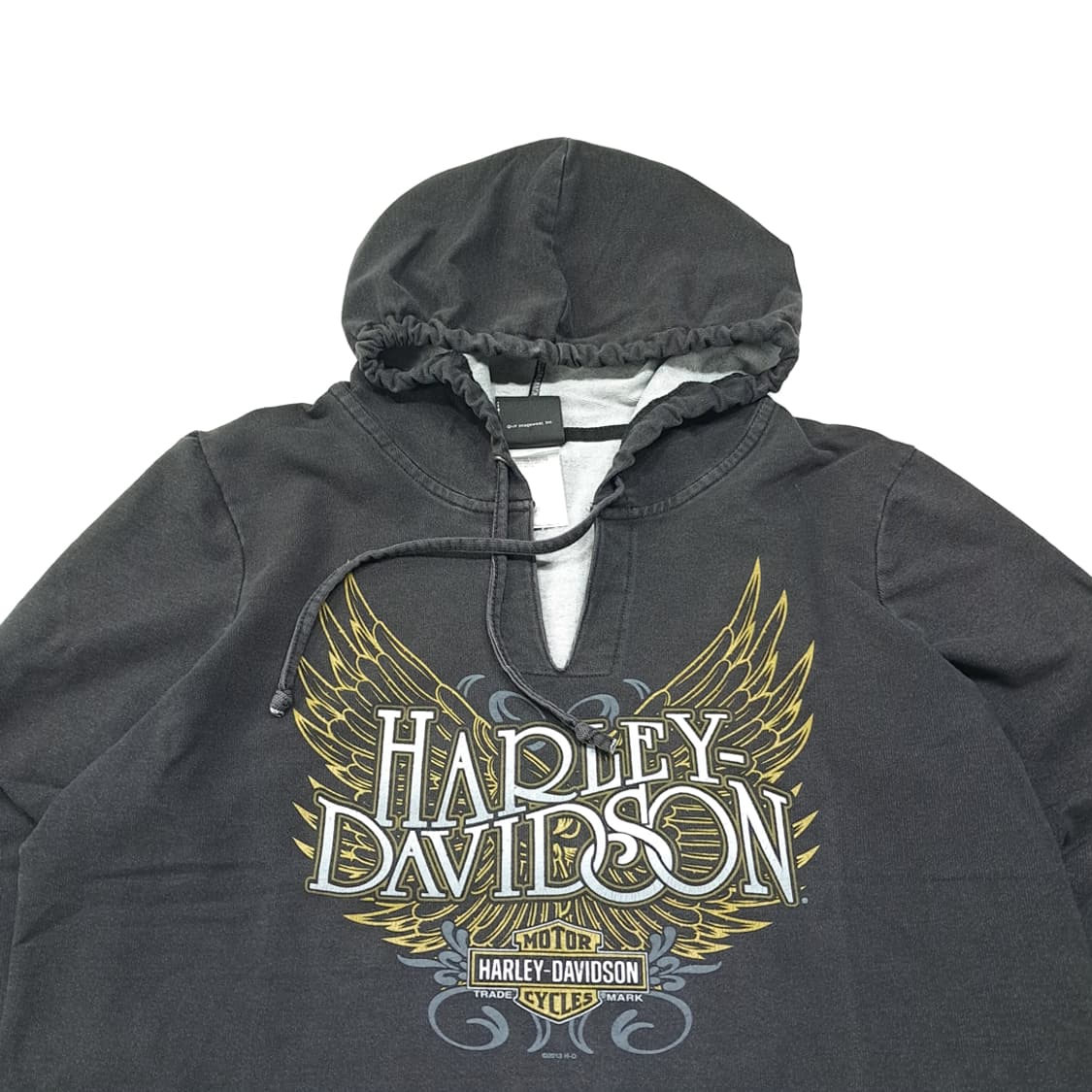 CL641 XL 할리데이비슨 미국판 코튼혼방 차콜 블랙 후드 상품이미지2