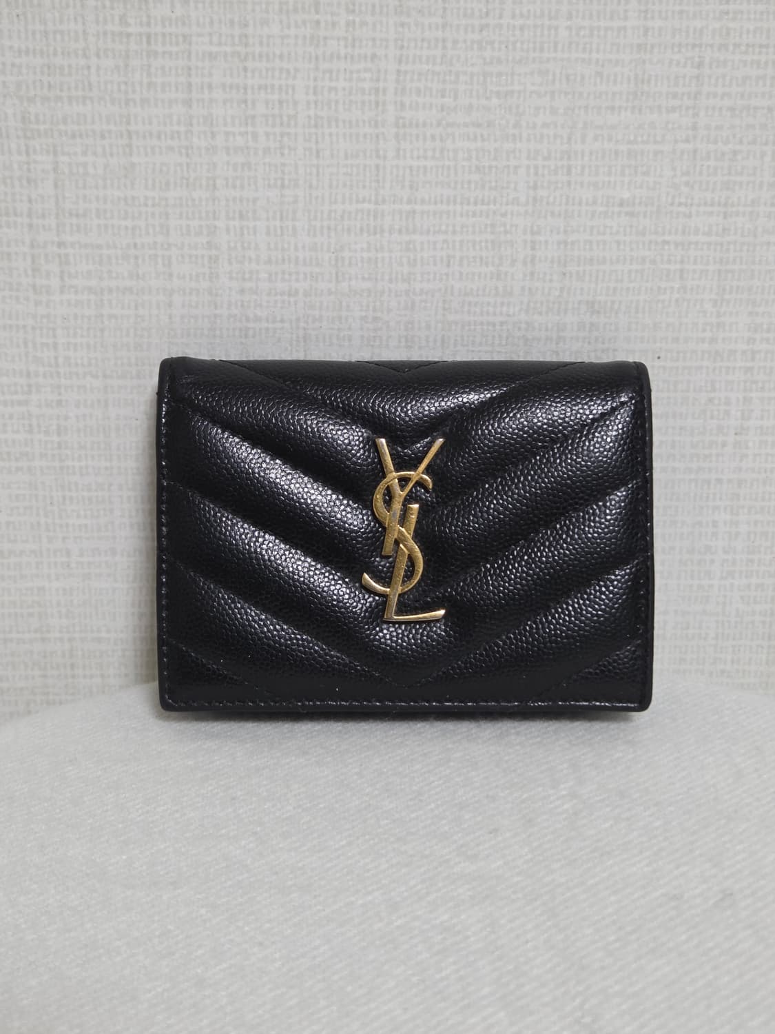 [생로랑] 카산드라 마틀라세 카드지갑(블랙) 상품이미지2