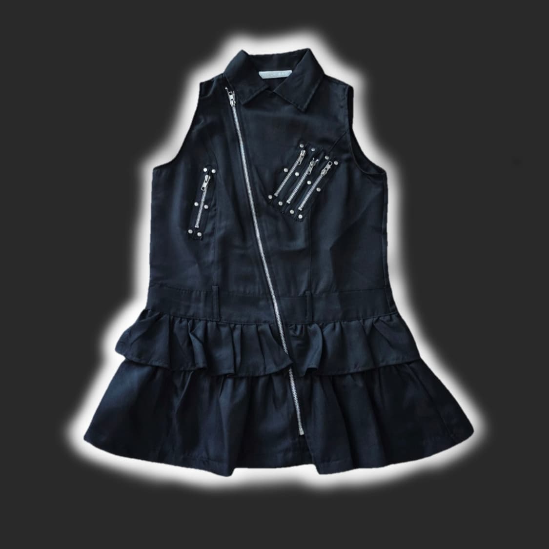 ACDC RAG 지퍼 프릴 베스트(원피스) 상품이미지1