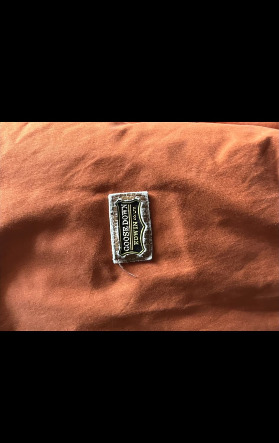 [체크/오렌지] 에드윈 구스다운 패딩 자켓 상품이미지2