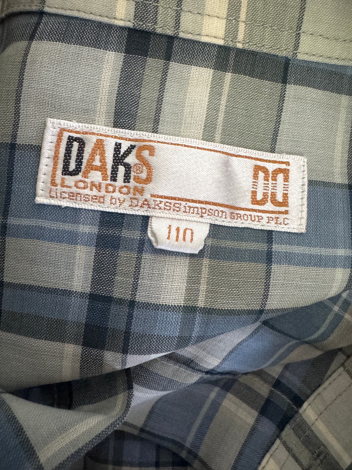 닥스 DAKS 여름 오버핏 빈티지 반팔 체크 셔츠 2XL 상품이미지3
