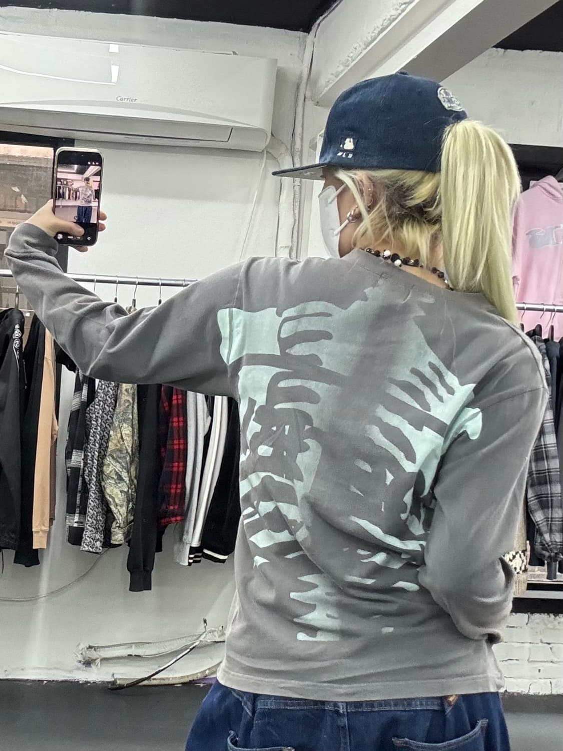 밴슨 레더 본 워시드 롱슬리브 상품이미지6