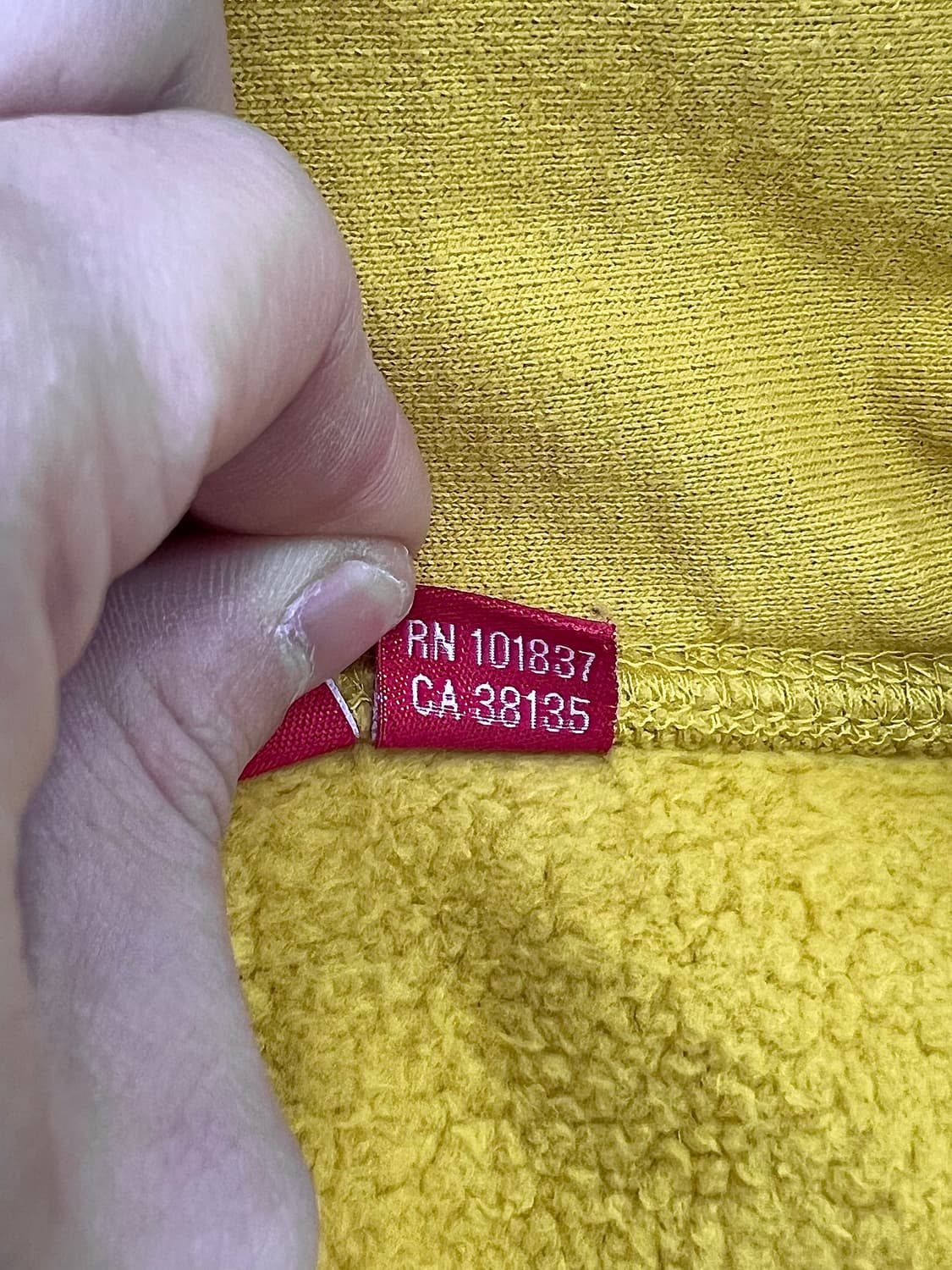 슈프림 18fw 트레이드 마크 머스타드 후디 스웨트 셔츠 상품이미지9