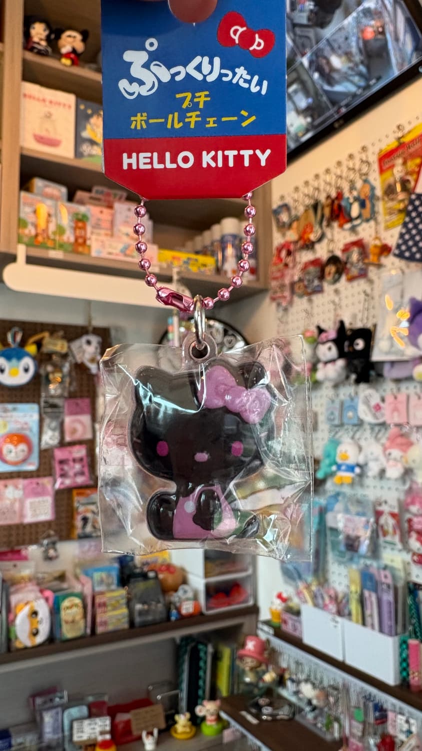 헬로키티 봉봉 키링 블랙핑크 상품이미지1