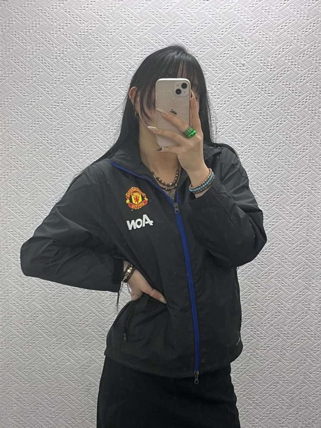 나이키 맨체스터유나이티드 레트로 축구 바람막이 자켓 L C08443 상품이미지2