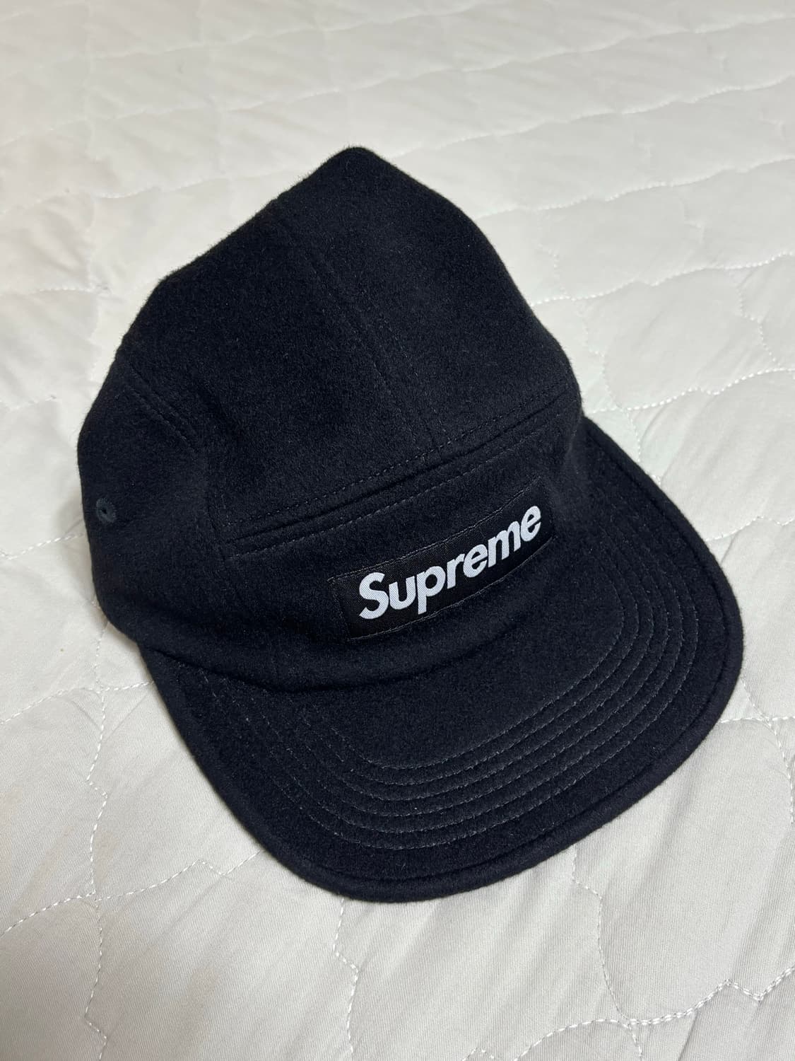 Supreme 캠프캡 블랙 24fw 상품이미지1