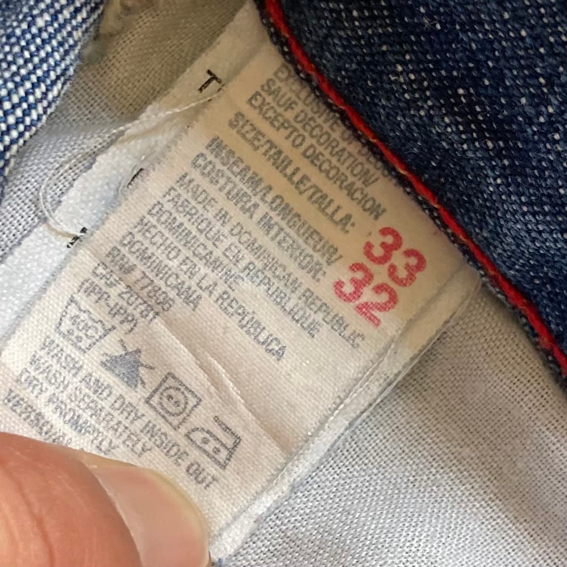 타미진스 데님팬츠 33/32 상품이미지5