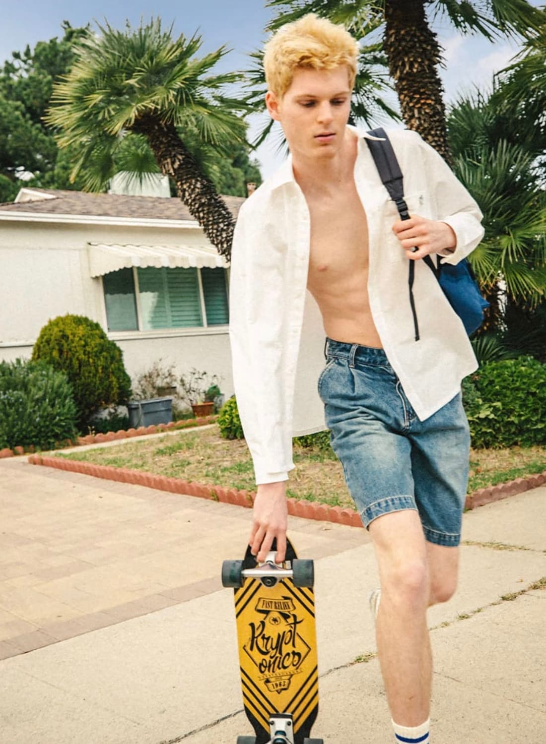 UCLA 옥스포드 긴팔 셔츠 블루 새상품  상품이미지1