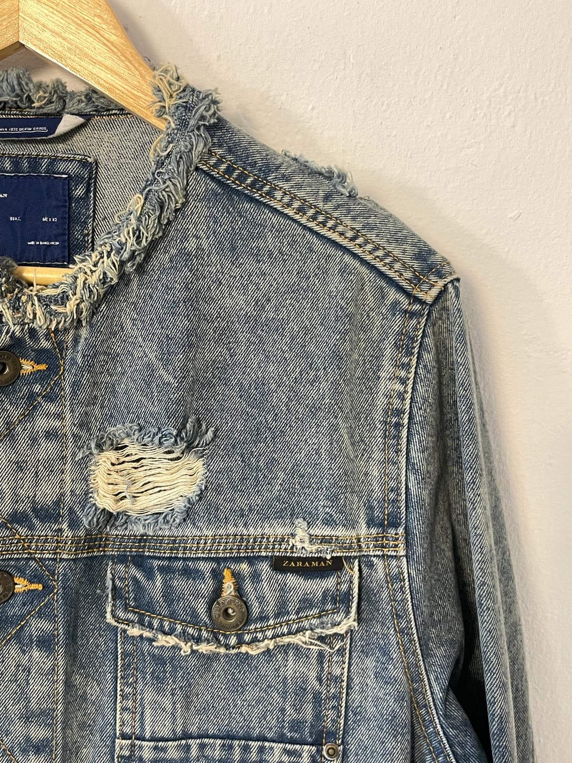 자라 맨 데님 자켓  상품이미지9