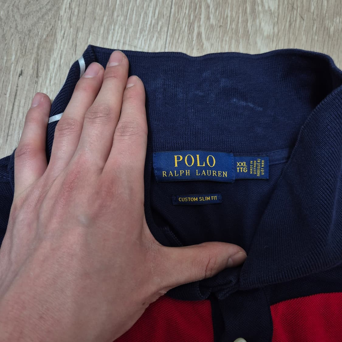 폴로 랄프로렌 스몰포니 남성 배색 PK 반팔 카라티 2XL(110) 상품이미지5