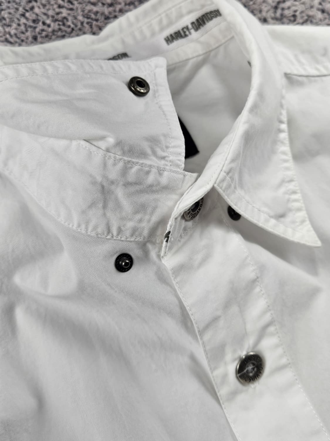 할리데이비슨 스펠아웃 포켓 화이트 셔츠 ( XL ) / 11495 상품이미지8