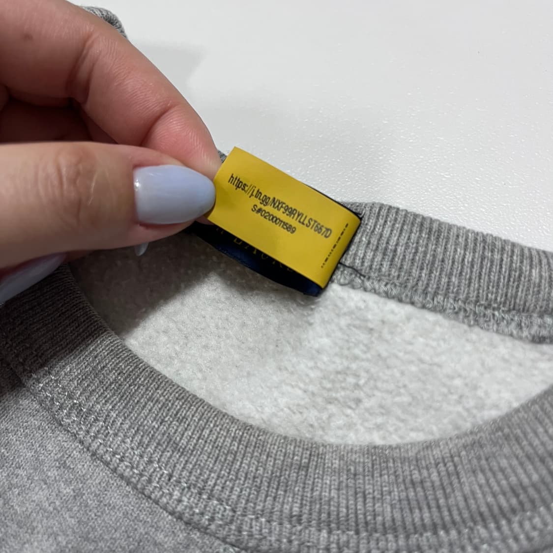 [정품] 폴로 그레이 / 패치로고 기모 맨투맨 [ M ] 상품이미지5