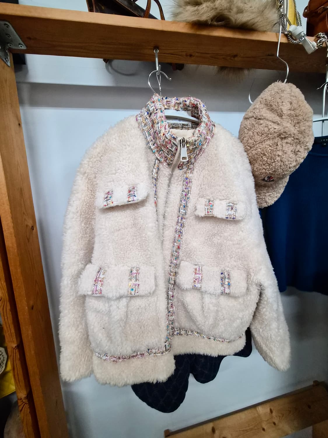 듀엘 양모 트위드 집업. 수입 퀼팅 본딩팬츠 상품이미지5