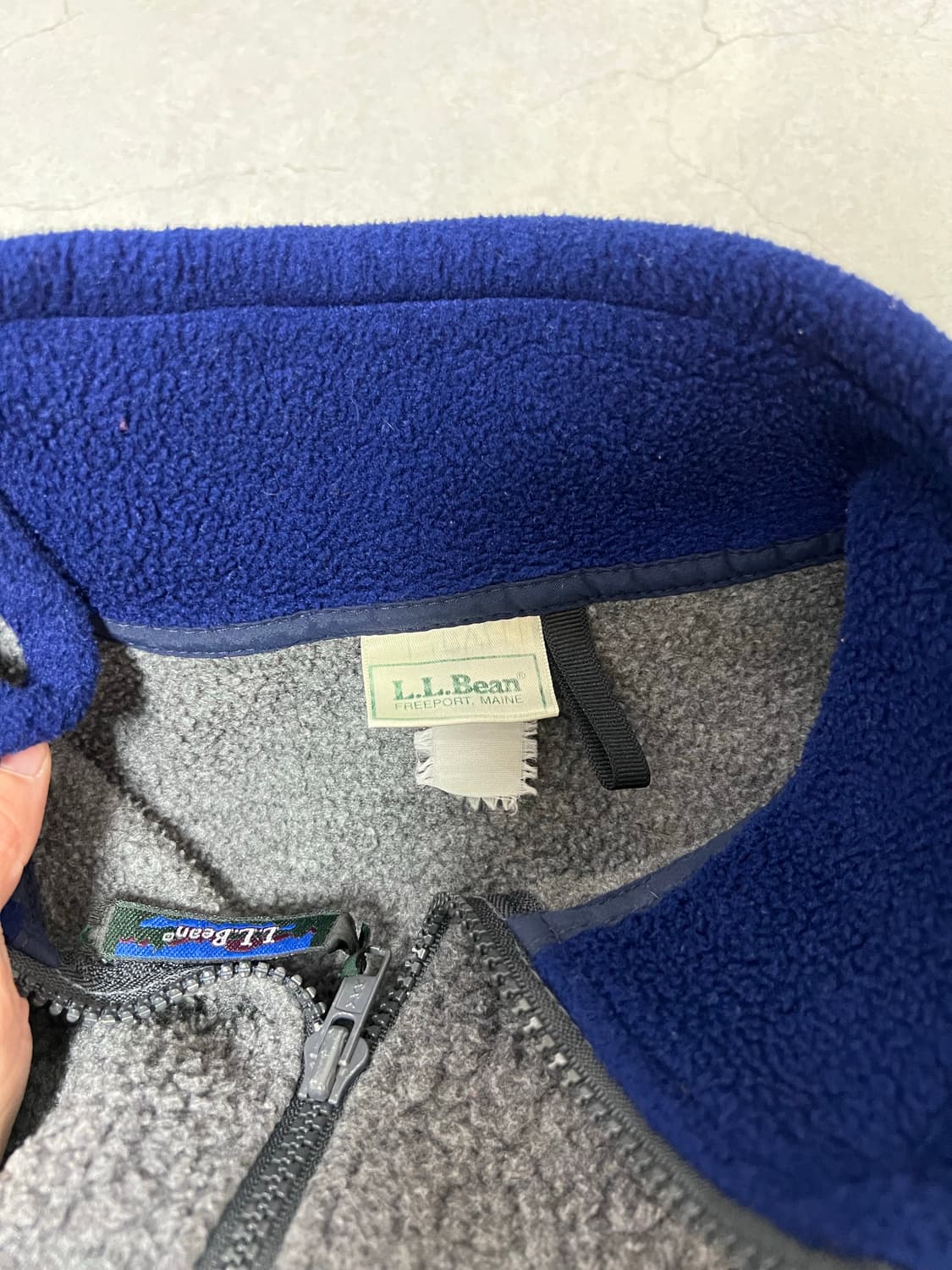 80s 엘엘빈 플리스 풀오버 그레이 M~L 상품이미지6