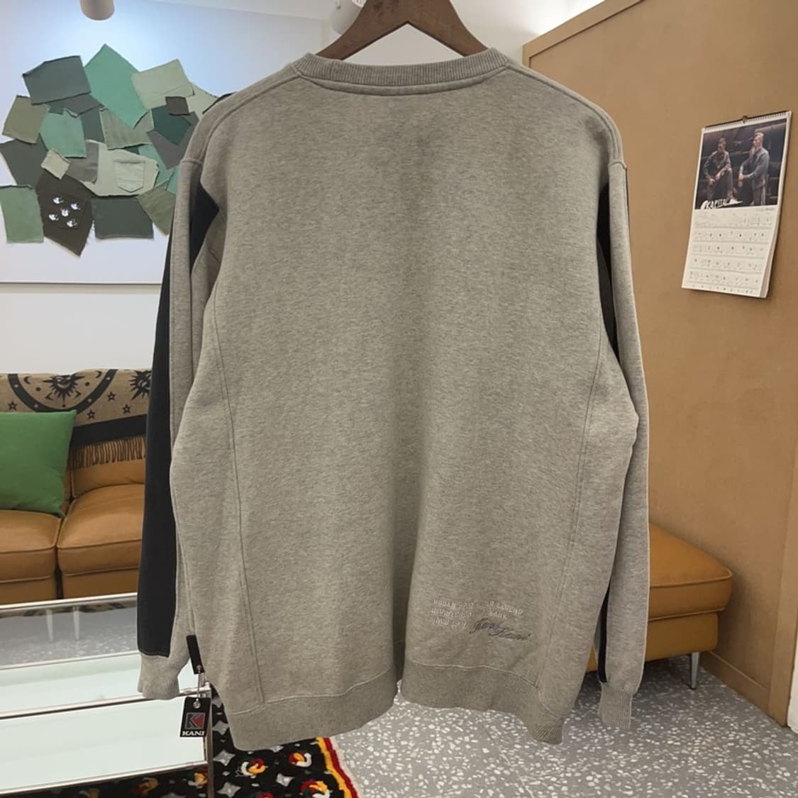 칼카니 레트로 블록코어 스트릿힙 빅로고 약기모 맨투맨 L C08459 상품이미지4